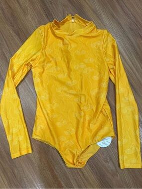 Brand New Of One Sea Ohia Yellow Swimsuit Small